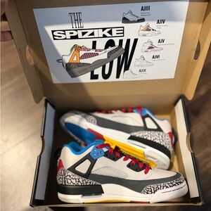 Jordan Spizike Low SE in Neutral Gray and Black